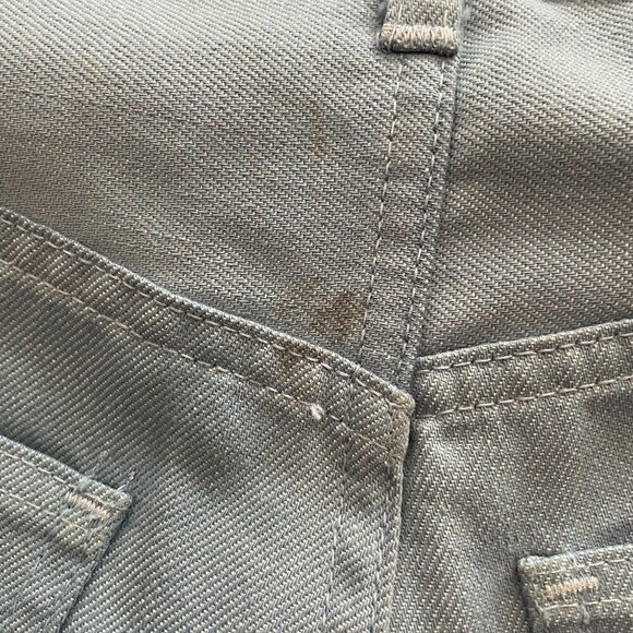 Vintage Levi's BIG E 60s 70s Black Gold Tab Staprest Baby Blue Jeans Womens 26 - Picture 11 of 12